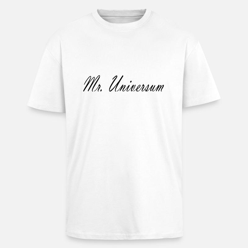 Mr Universum - Oversized Heavyweight Unisex T-Shirt - Weiß