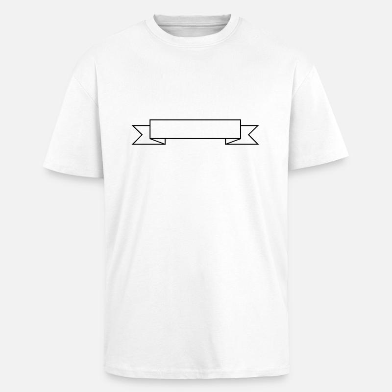 Banner - Oversized Heavyweight Unisex T-Shirt - Weiß
