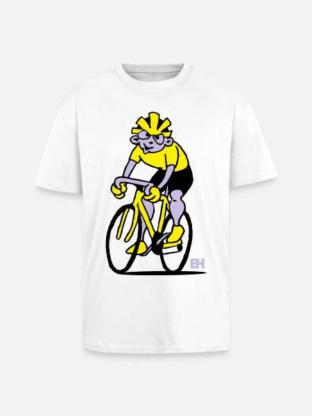Cyclist - Cycling - Unisex Oversized Heavyweight T-shirt - white