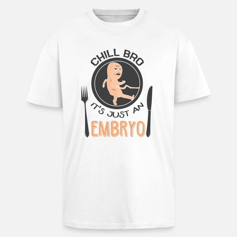 Black humor provocative - Unisex Oversized Heavyweight T-shirt - white