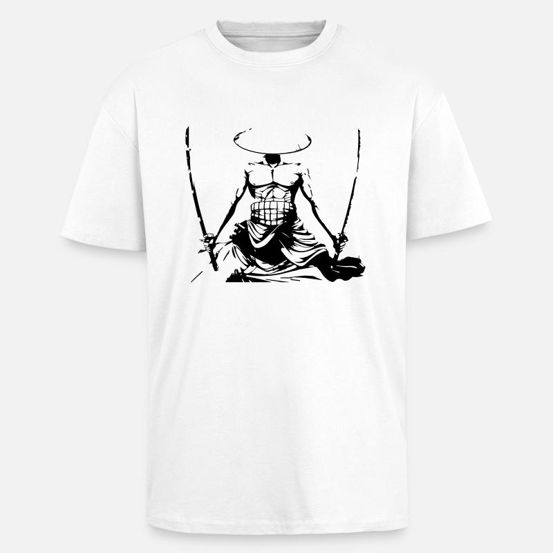 samurai - Unisex Oversized Heavyweight T-shirt - white