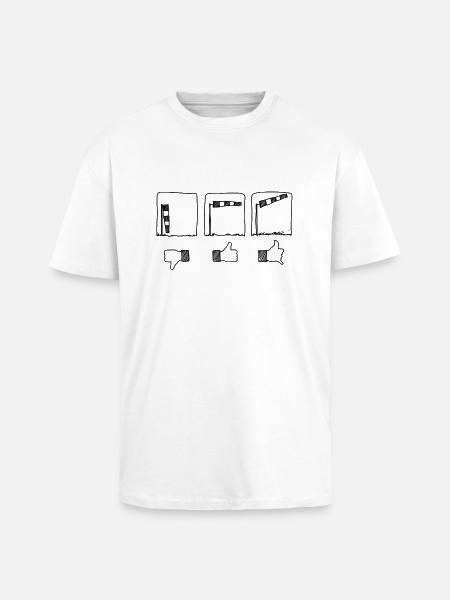 Fun kitesurf - T-shirt unisexe oversize épais - blanc
