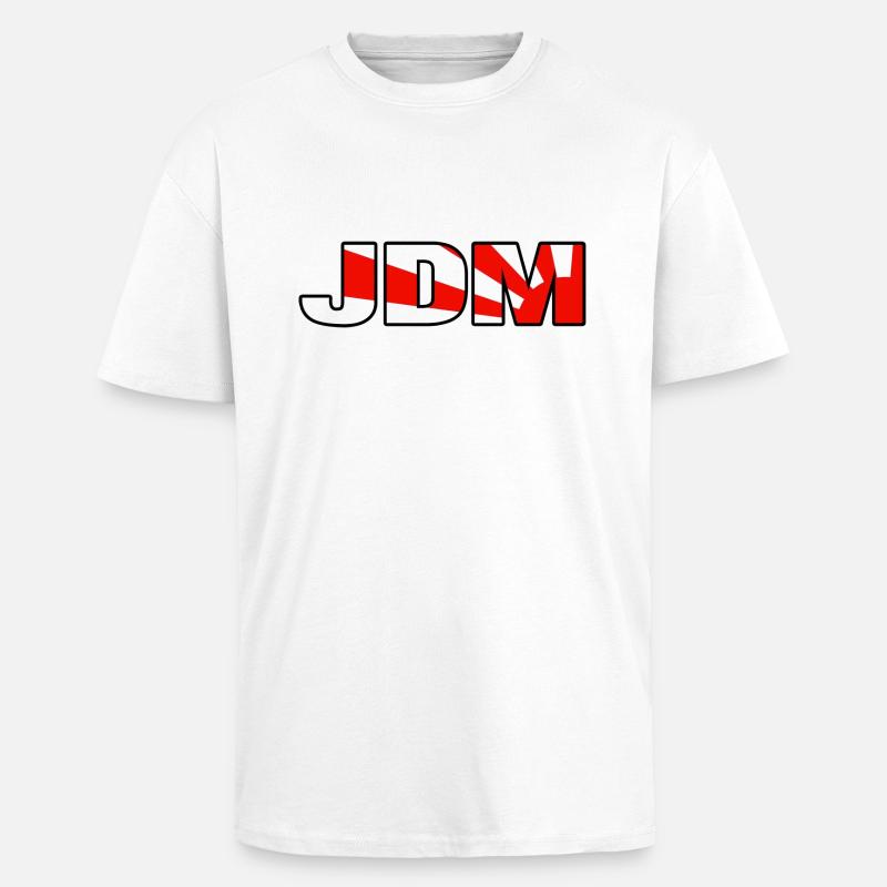 JDM - Oversized Heavyweight Unisex T-Shirt - Weiß