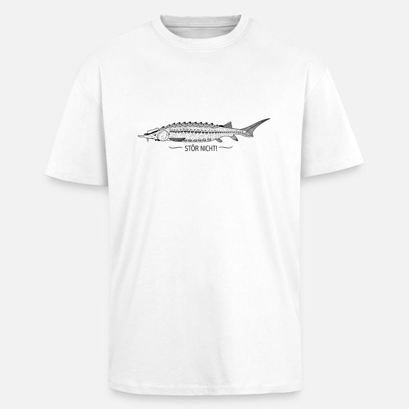 Stör Nicht! - Oversized Heavyweight Unisex T-Shirt - Weiß