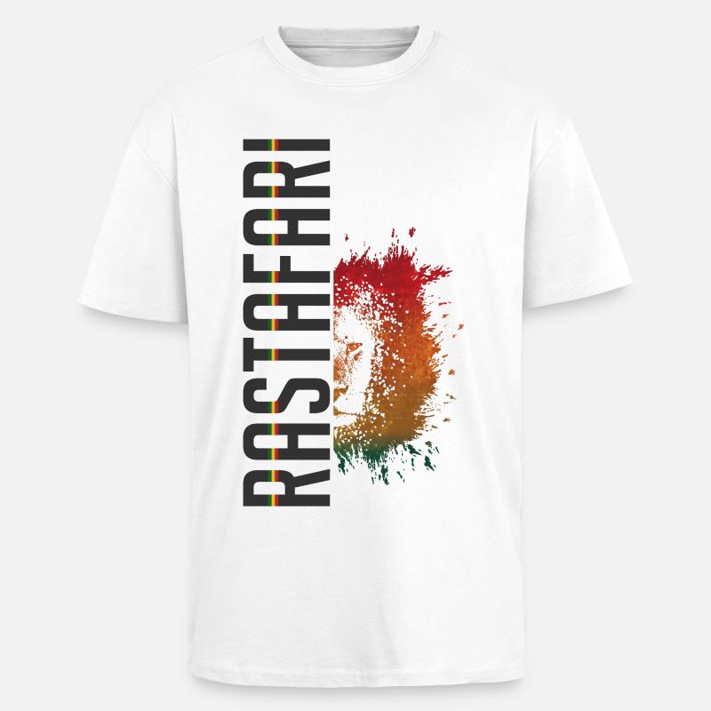 Rastasplash Design - Oversized Heavyweight Unisex T-Shirt - Weiß