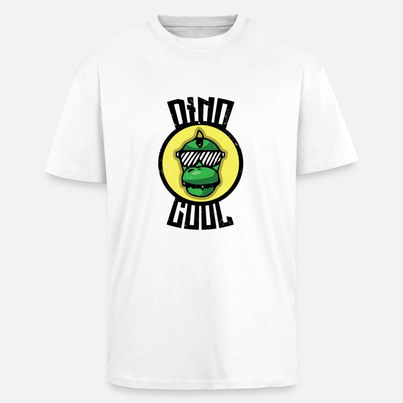 Dinosaurier sind cool Kinder - Oversized Heavyweight Unisex T-Shirt - Weiß