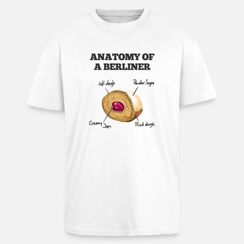 Berliner - Oversized Heavyweight Unisex T-Shirt - Weiß