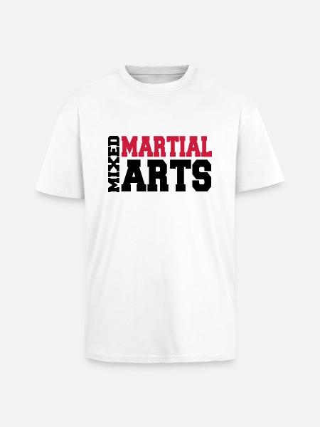 Mixed Martial Arts - Oversized Heavyweight Unisex T-Shirt - Weiß