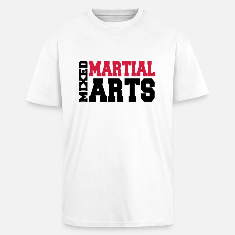 Mixed Martial Arts - Oversized Heavyweight Unisex T-Shirt - Weiß