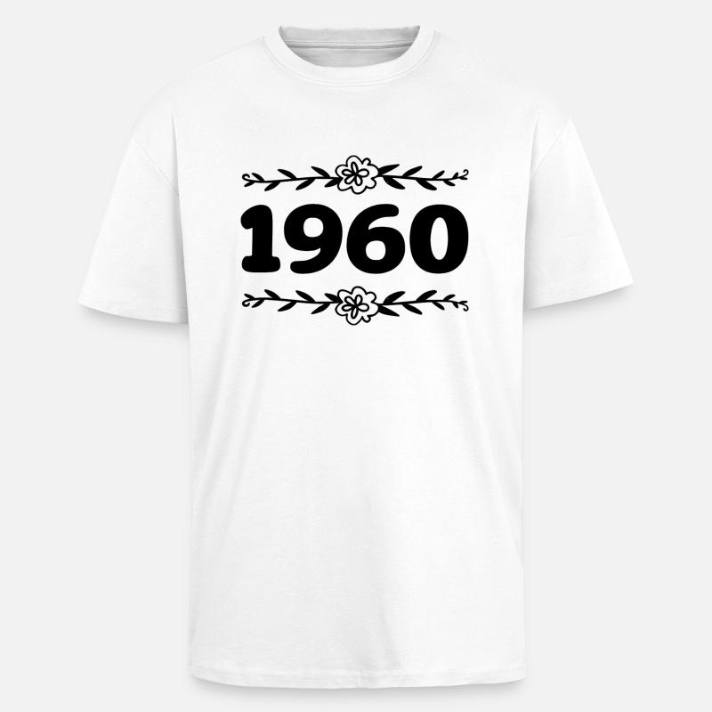 Hhhh1 - T-shirt unisexe oversize épais - blanc