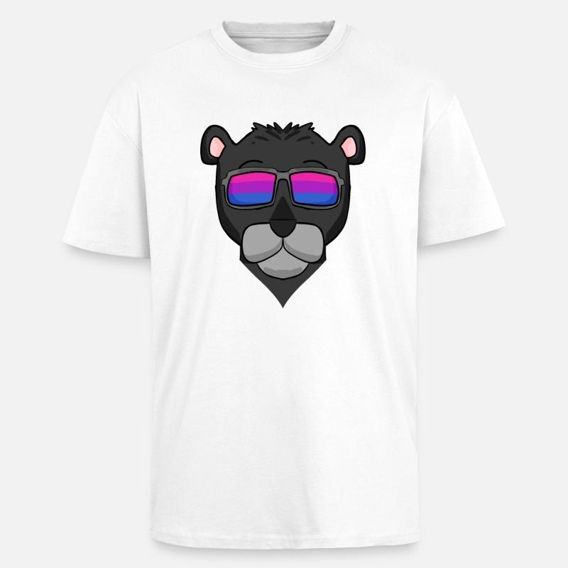 Bisexuell Schwarzer Panther Geschenk - Oversized Heavyweight Unisex T-Shirt - Weiß