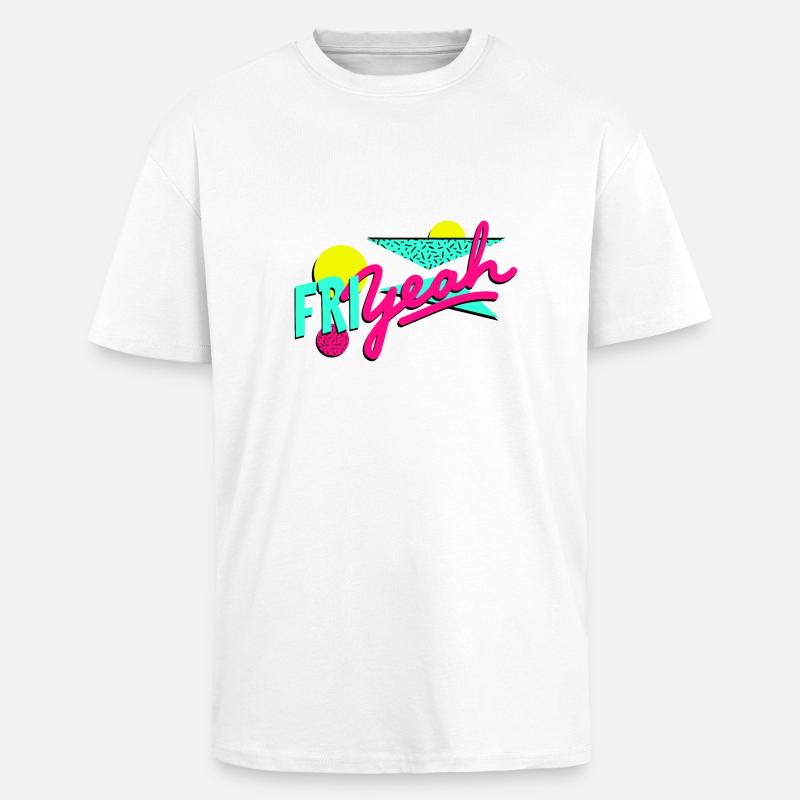 friyeah - Oversized Heavyweight Unisex T-Shirt - Weiß