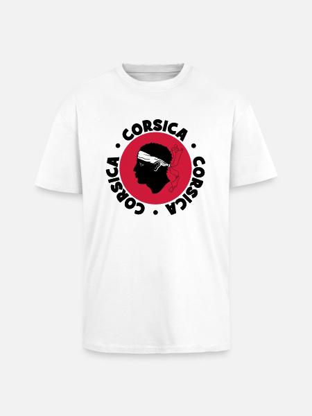 Corsica - Unisex Oversized Heavyweight T-shirt - white