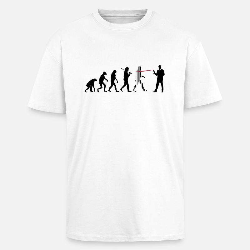 evolution nsa - Unisex Oversized Heavyweight T-shirt - white