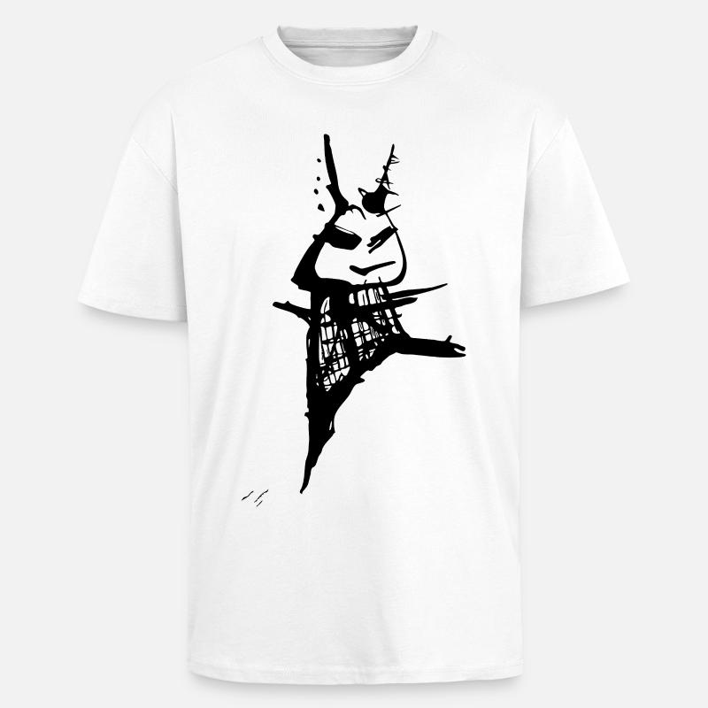 Mon vibe - T-shirt unisexe oversize épais - blanc