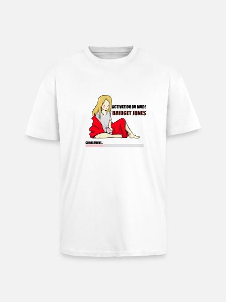 Activate Bridget Jones mode - Unisex Oversized Heavyweight T-shirt - white