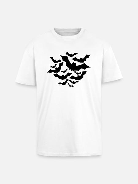 Bats - Unisex Oversized Heavyweight T-shirt - white