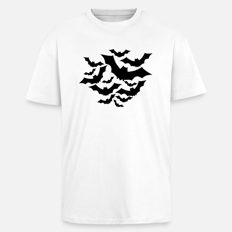 Bats - Unisex Oversized Heavyweight T-shirt - white