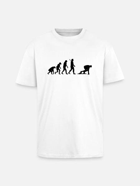 Leichtathletik - Sprint - Oversized Heavyweight Unisex T-Shirt - Weiß
