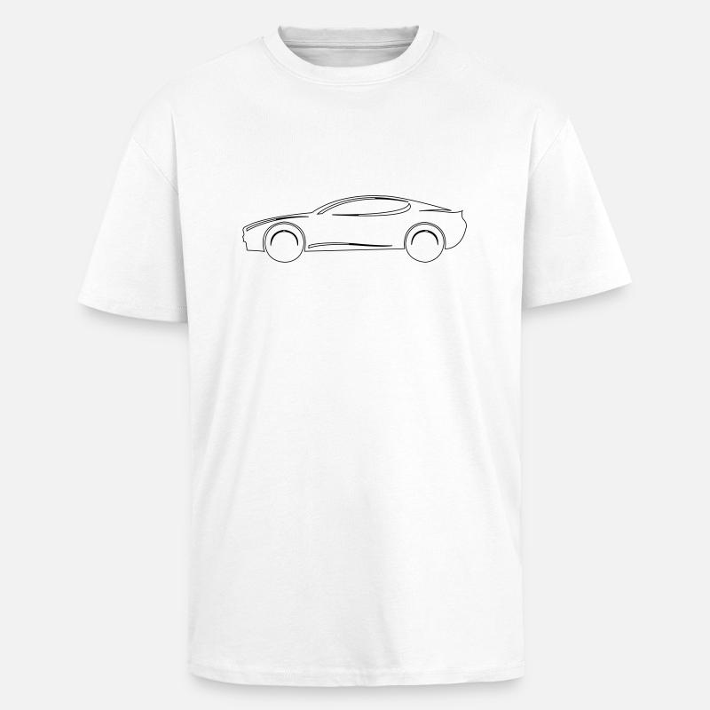 Auto - Oversized Heavyweight Unisex T-Shirt - Weiß