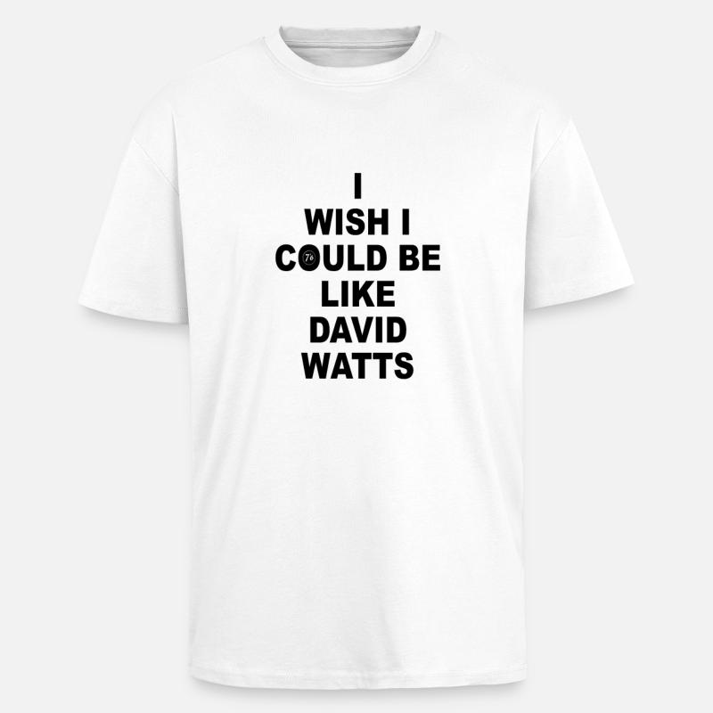 DAVID WATTS - Oversized Heavyweight Unisex T-Shirt - Weiß