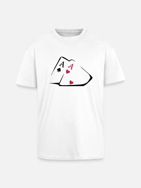 Pocket Asse - Oversized Heavyweight Unisex T-Shirt - Weiß