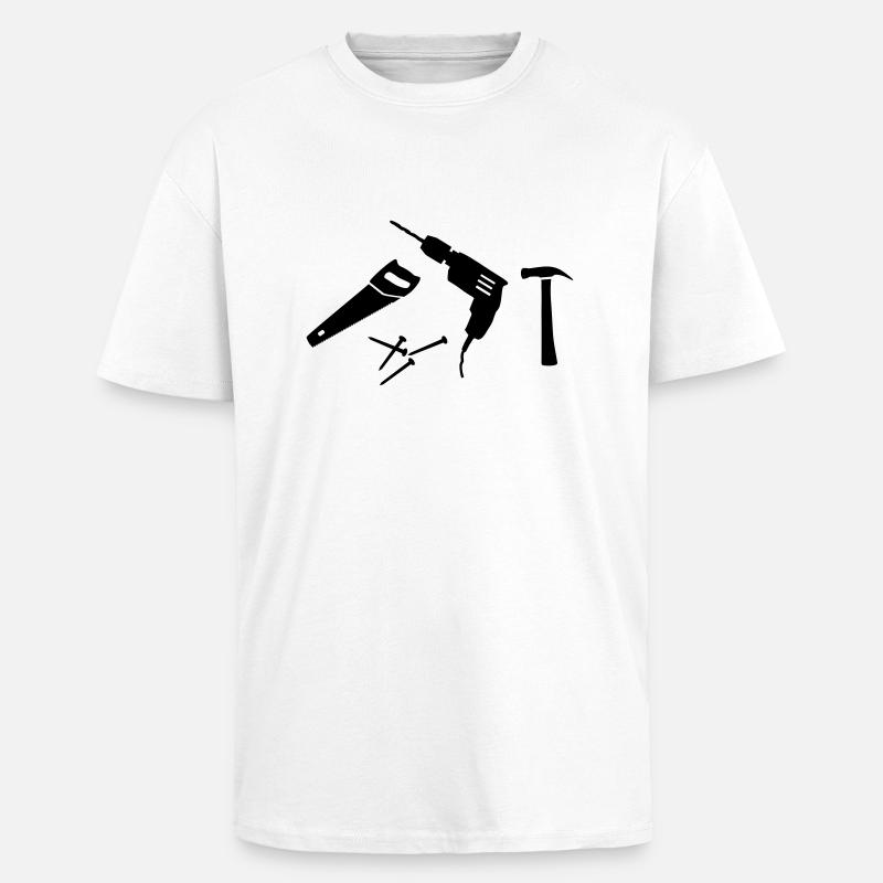 tools - Unisex Oversized Heavyweight T-shirt - white