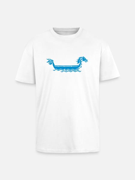 Drachenboot - Oversized Heavyweight Unisex T-Shirt - Weiß