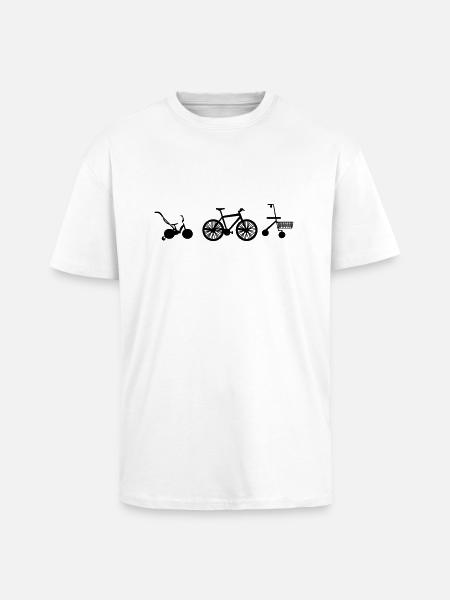 Rad Evolution - Oversized Heavyweight Unisex T-Shirt - Weiß