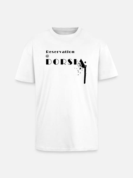 reservation at dorsia - Unisex Oversized Heavyweight T-shirt - white