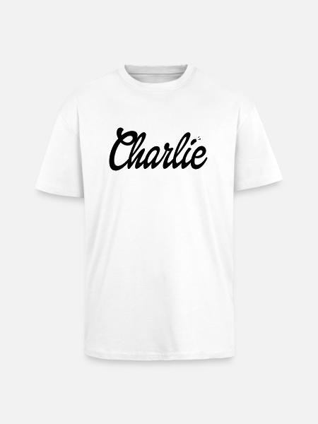 Charlie - Oversized Heavyweight Unisex T-Shirt - Weiß