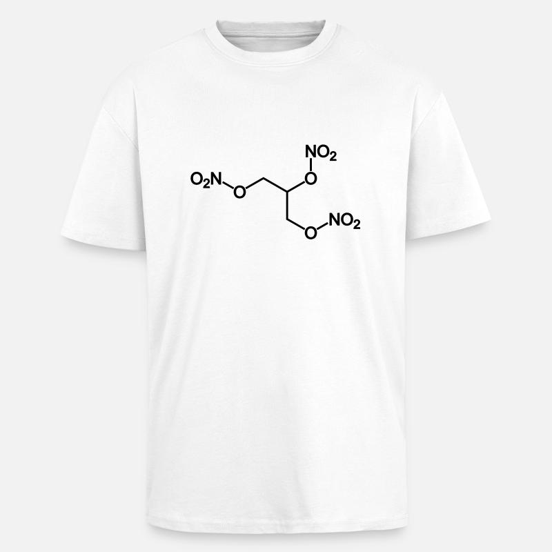 dynamite (nitroglycérine) - T-shirt unisexe oversize épais - blanc