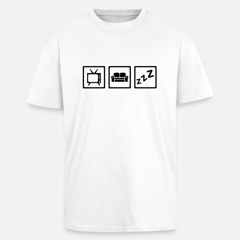Se la couler douce - T-shirt unisexe oversize épais - blanc