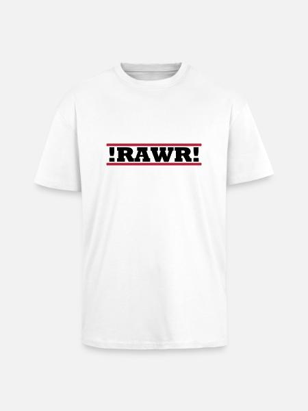 RAWR - Oversized Heavyweight Unisex T-Shirt - Weiß