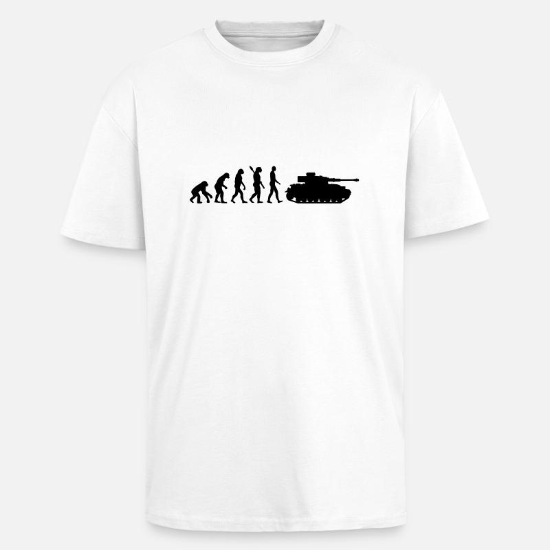 Evolution Tank - T-shirt unisexe oversize épais - blanc