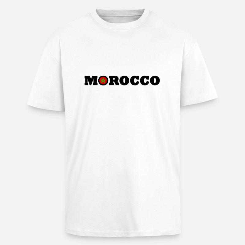 Morocco - Unisex Oversized Heavyweight T-shirt - white