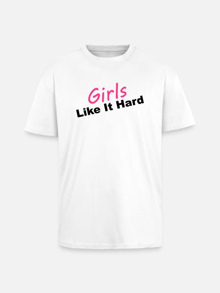 Girls - T-shirt unisexe oversize épais - blanc