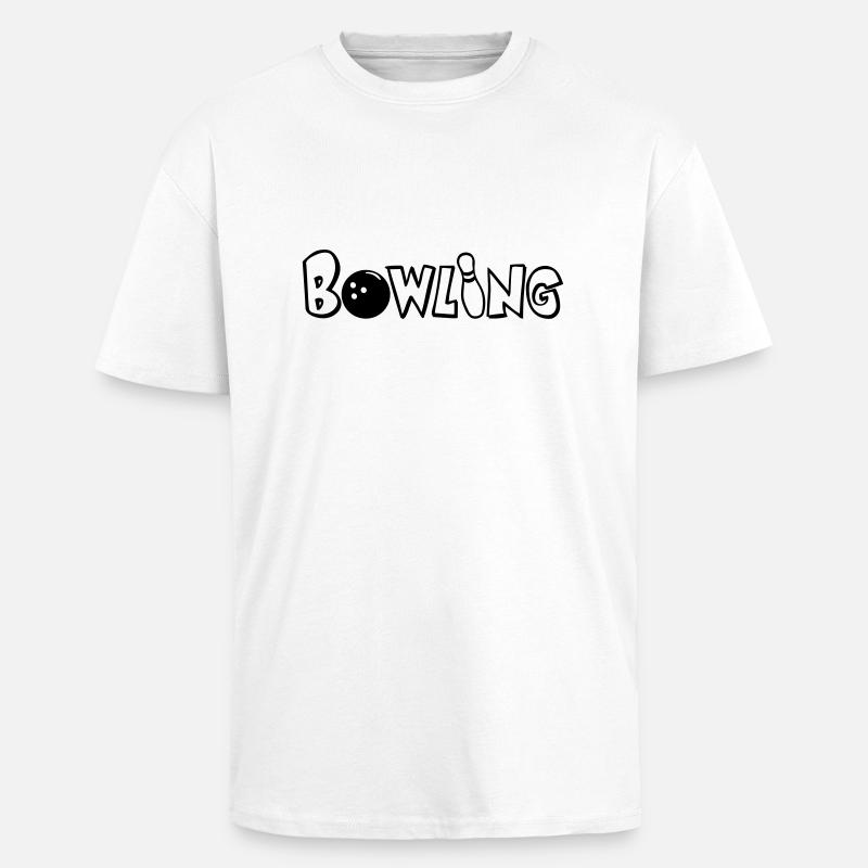 Bowling - Oversized Heavyweight Unisex T-Shirt - Weiß