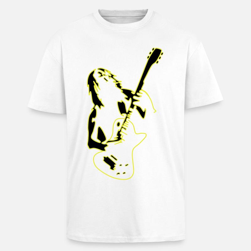 Rock' Roll, c’est la vie ✔ - T-shirt unisexe oversize épais - blanc