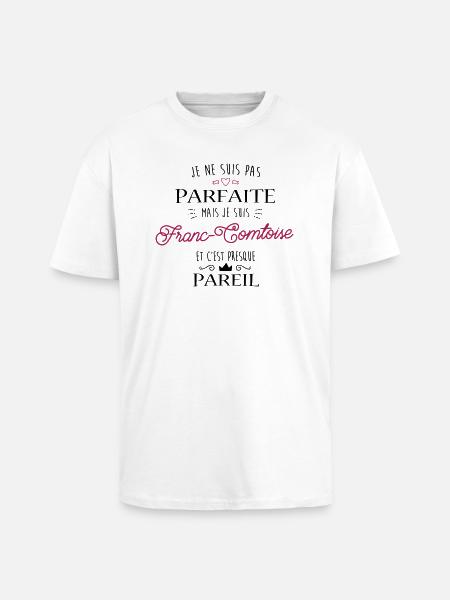 Franc Comtoise - T-shirt unisexe oversize épais - blanc