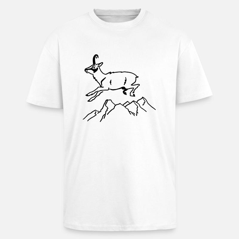 Gemse - Oversized Heavyweight Unisex T-Shirt - Weiß