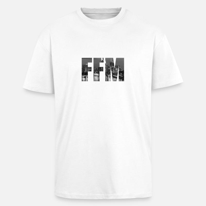 Frankfurt am main - FFM - - Oversized Heavyweight Unisex T-Shirt - Weiß