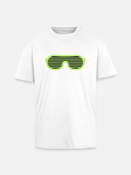 Party Glasses - Unisex Oversized Heavyweight T-shirt - white