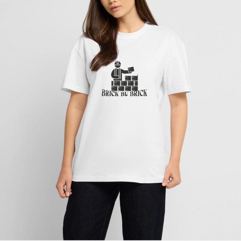 Brick by Brick - Meme Spruch Oversized Heavyweight Unisex T-Shirt