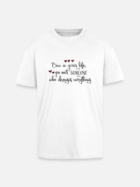 Liebe - Oversized Heavyweight Unisex T-Shirt - Weiß