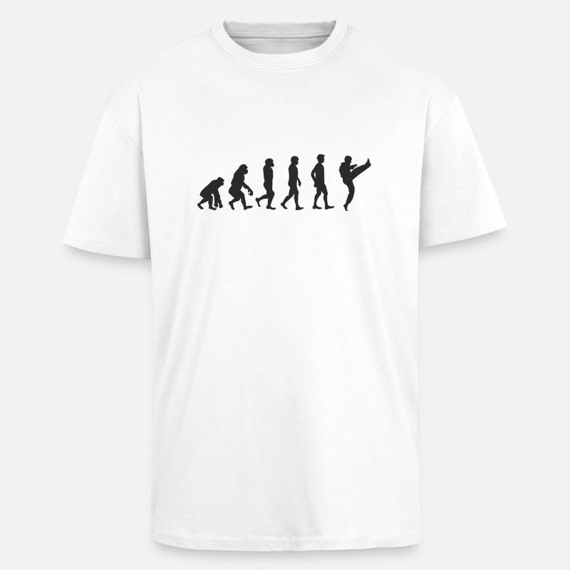Evolution Karate - Unisex Oversized Heavyweight T-shirt - white