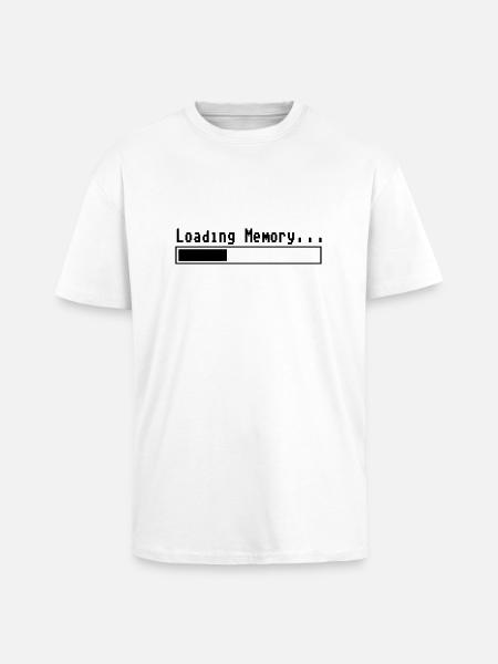 Loading Memory... - T-shirt unisexe oversize épais - blanc