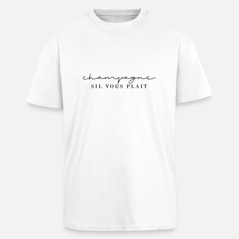 Sil Vous Plait - Oversized Heavyweight Unisex T-Shirt - Weiß