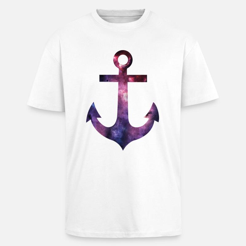 anker2 - Oversized Heavyweight Unisex T-Shirt - Weiß