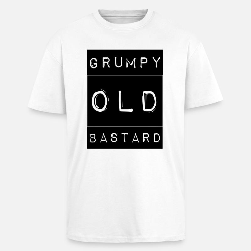 Grumpy - Unisex Oversized Heavyweight T-shirt - white